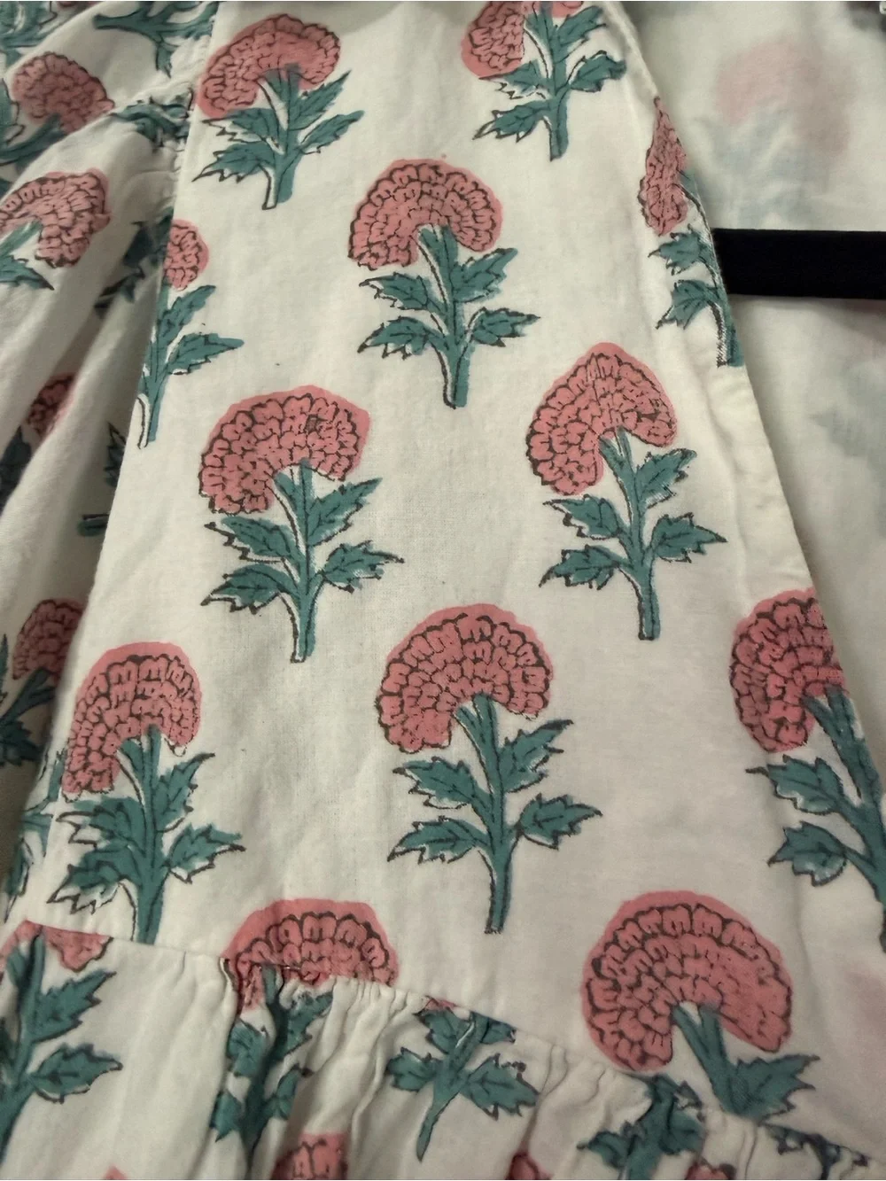 Saule Parc 100% Cotton Garden Floral Peasant Blouse- S - Picture 4 of 6
